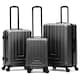 image 6 of Flight Knight Premium Lightweight Suitcase - Built-in Side Lock with USB Port - 8 Spinner Wheels - Hard Shell Carry On Or Check in Luggage 100 Airlines Approved Cream | Large
