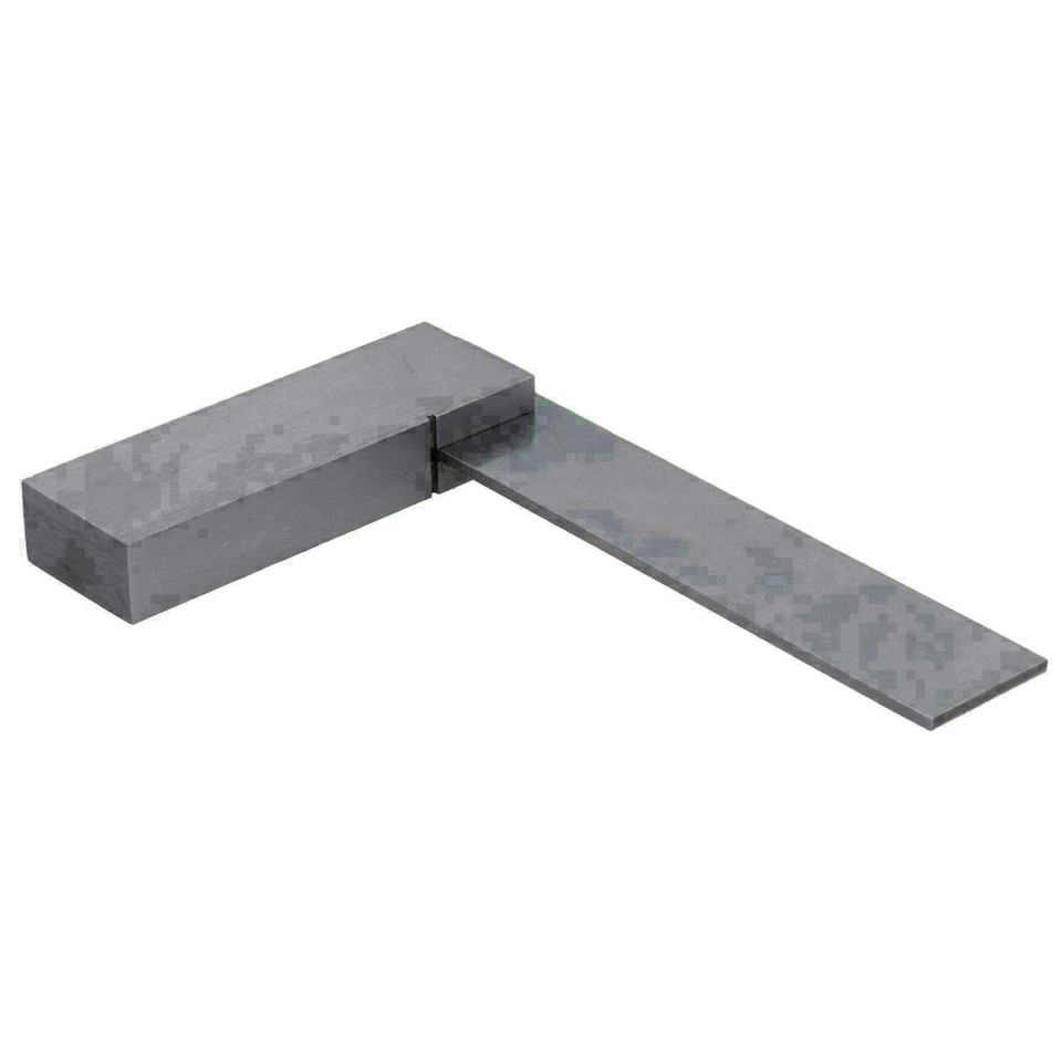 image 1 of 3” 75mm Engineer Tri Set Square Right Angle Straight Edge Stainless Steel