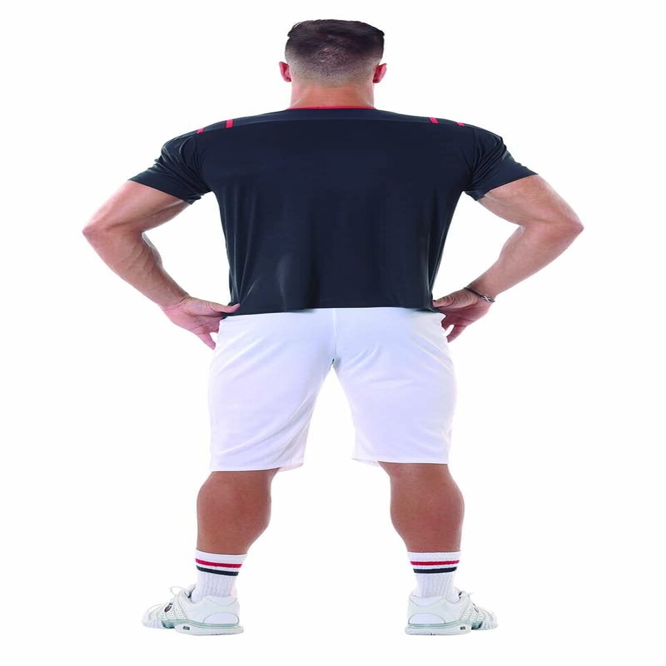 image 1 of Fancy Dress Adult Quarterback Black White - S