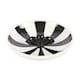 image 2 of Something Different Striped Bat Trinket Dish - White/Black - One Size