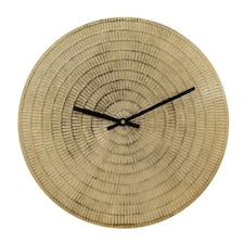 Interval Metal Wall Clock 30cm - Gold Gold