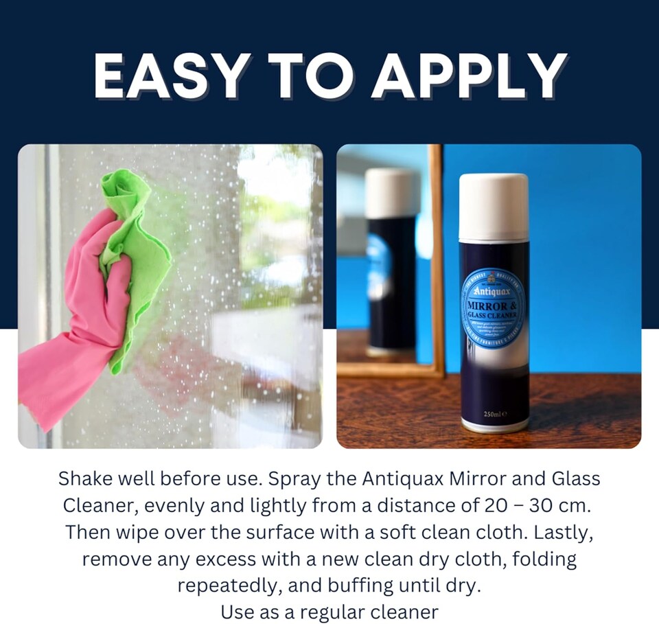 image 1 of Antiquax Mirror & Glass Cleaner 250ml