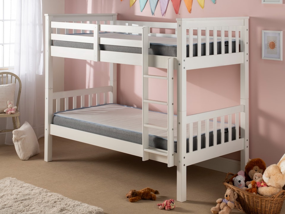image 1 of Essential Bunk Bed Memory Foam Mattress | White | Small Double