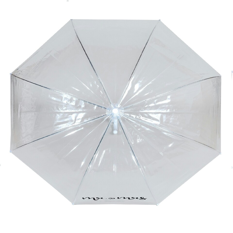 image 1 of X-Brella Mr & Mrs Dome Umbrella - Clear/White - One Size
