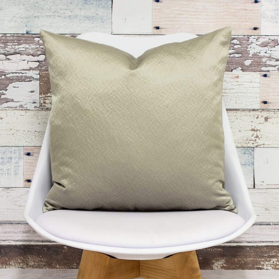 image 1 of Paoletti Palermo Sateen Cushion, Oyster , 45 x 45cm