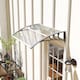 image 2 of Outsunny Door Canopy Awning Outdoor Window Rain Shelter for Door 100 x 75cm | Clear | Clear | 1