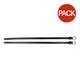 image 1 of Hy Leather Diamante Spur Straps (Pack of 2) - Black/Rose Gold - One Size