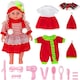 image 1 of Christmas Baby Doll Toy Set dress-up doll Toddler Kids Gift Birthdays play set 3 Set Dolls Clothes and fun accessories