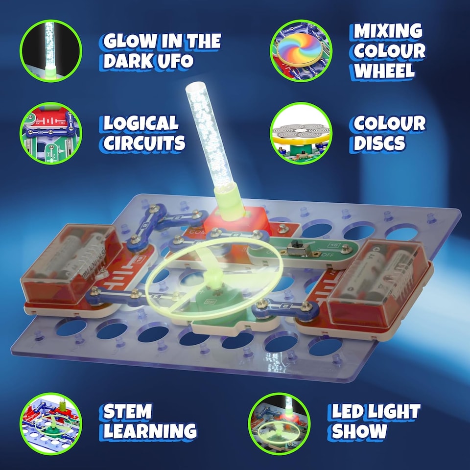 image 1 of Science Kidz Electro Snaps Light & Colour Set