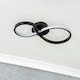 image 1 of ValueLights Infinity Black Swirl Integrated LED Wall Light