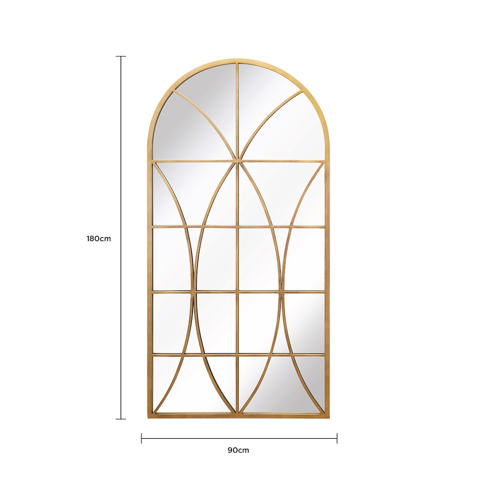 image 1 of Charles Bentley Madrid Arch Garden Mirror Weather Resistant