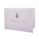 image 1 of Beautiful White Satin Fabric Christening Photo Album with Silver Metal Cross