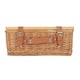 image 4 of Double Steamed Empty Picnic Basket with Pinewood Lid Brown | S