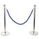 image 1 of 2 Prestige Chrome Poles With 1 Blue Braided Rope