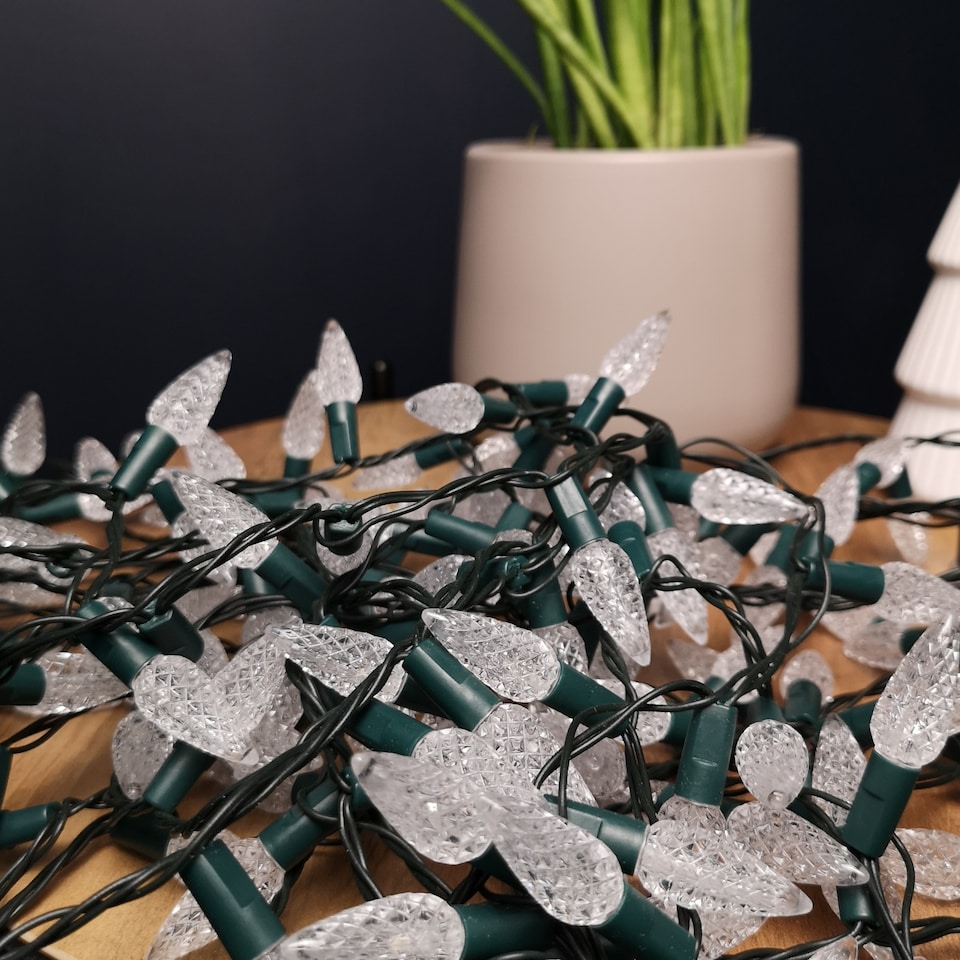 image 1 of 640 LED 16m Premier Christmas Outdoor 8 Function Icicle Lights in Blue & White