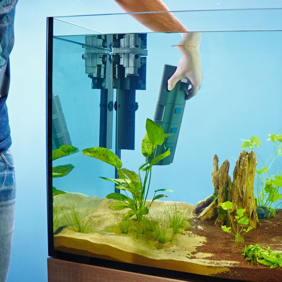 image 1 of Oase BioPlus Thermo 100 Internal Aquarium Corner Filter
