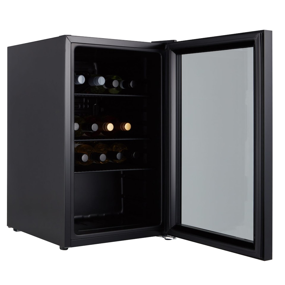 image 1 of Cookology CBC70BK 70L Under Counter Drinks Fridge, Black, Adjustable Temp, Double Glazed Glass, Energy Efficient