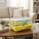 image 3 of Hamster Guinea Pig Pet Animal Terrarium Cage Play Wheel House Hutch Enclosure