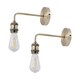 image 1 of Set of 2 Isaac - Antique Brass Wall Lamps Bronze
