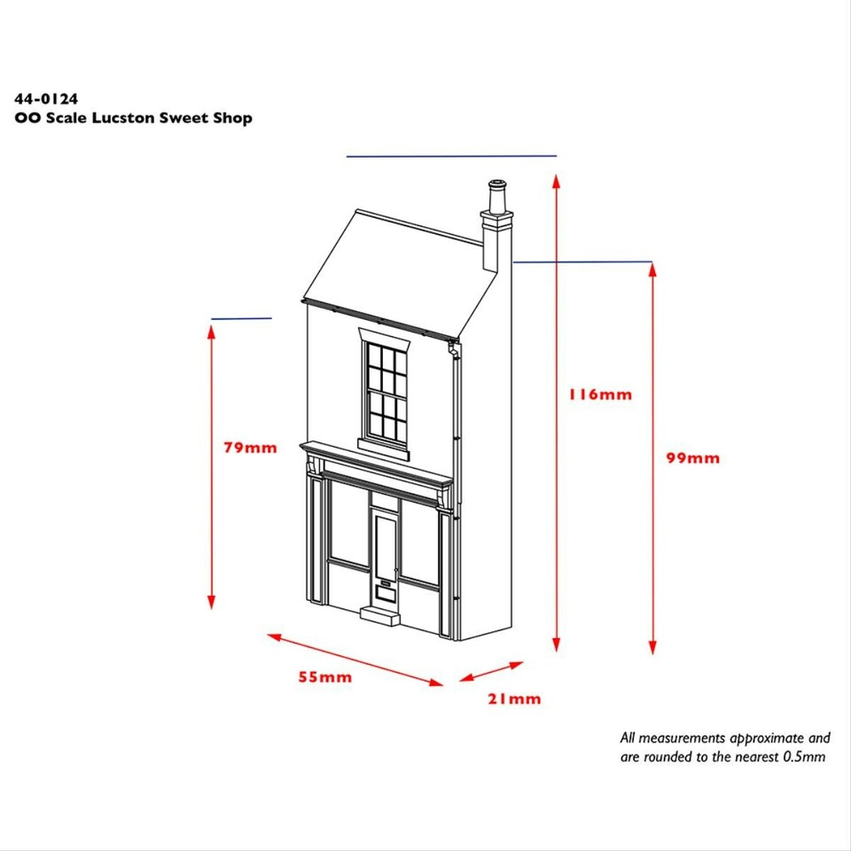 image 1 of Bachmann Scenecraft Low Relief Lucston Sweet Shop (Pre-Built)
