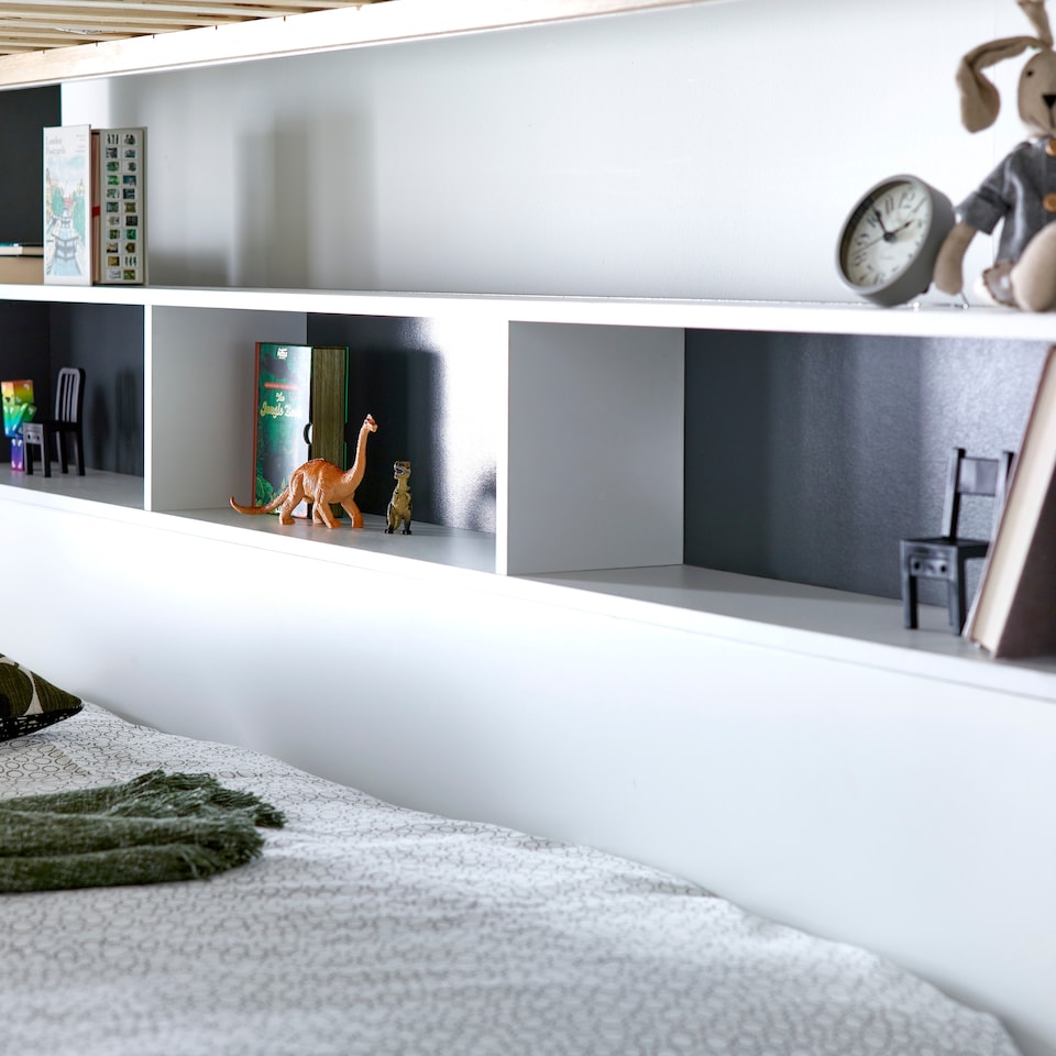 image 1 of Oliver Grey and White Storage Triple Sleeper | Grey