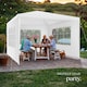 image 8 of Gazebo Barinas with 3 side panels, water-resistant, 3x3m | White | white | 300 x 300 x 250 cm | 1