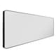 image 4 of The Angulis - Black Aluminium curved Edge Wall Leaner Mirror 68"x33" (174X85CM) Black