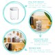 image 2 of Argon Tableware 5 Piece Flip Lock Plastic Food Storage Containers Set - White