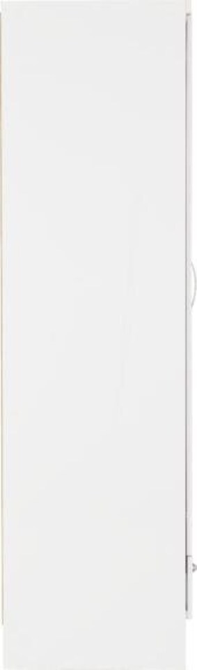 image 1 of Nevada 2 Door 1 Drawer Wardrobe - L52 x W78 x H182.5 cm - White Gloss | White