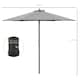 image 5 of Outsunny 2.8m Garden Parasol Umbrella, Round Outdoor Market Table Umbrella Sun Shade Canopy, Dark Grey