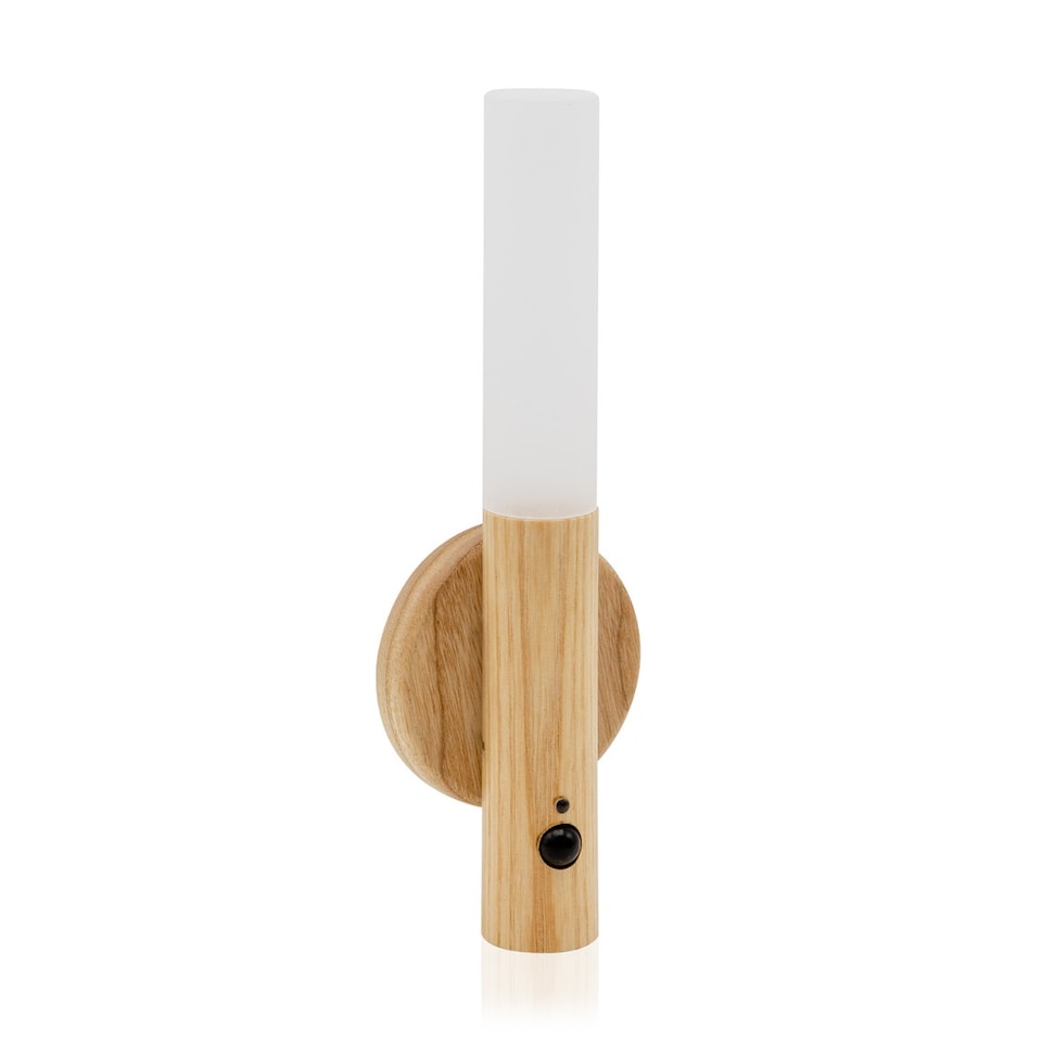 image 1 of Auraglow Rechargeable Motion Sensor Wall Light | Clear | Pine