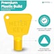 image 5 of Triangle Utility Key, Gas & Electric Meter Key with Triangular Socket - 2pcs