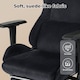 image 6 of Levede Office Desk Chair Gaming Recliner Adjustable Height with Footrest | Black | Black | One Size