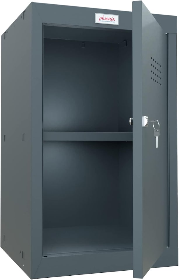 image 1 of Phoenix CL Series CL0344GGK Size 1 Cube Locker in Light Grey with Key Lock