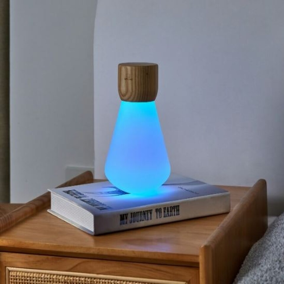 image 1 of Gingko Large Pentagon Desk Bulb Light in Natural Wood N/A | White Ash