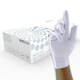 image 2 of Unigloves White Pearl Box of 100 Nitrile Gloves White | Small