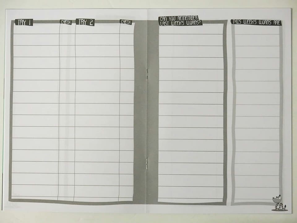 image 1 of Silvine A5 Spelling Book - Green Cover