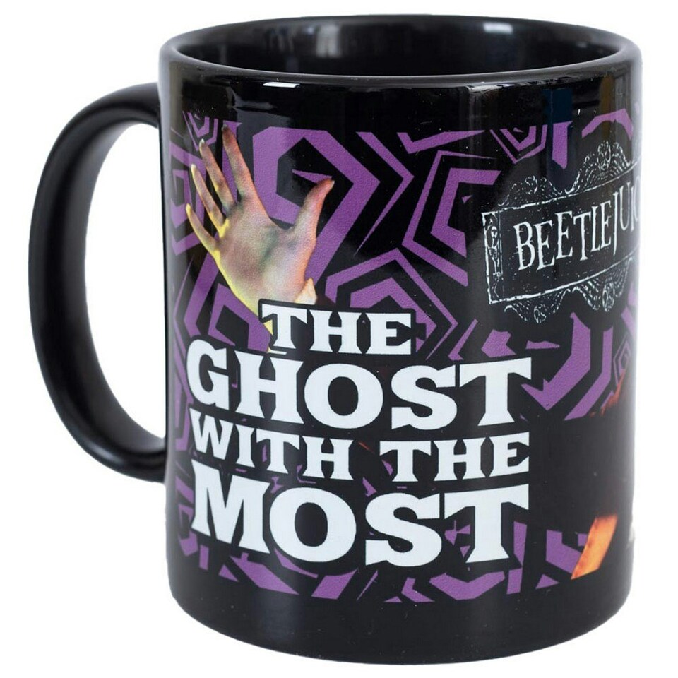 image 1 of Beetlejuice The Ghost With The Most Ceramic Mug - Black/White - One Size