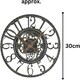 image 2 of Marco Paul 12in Grey Waterproof Garden Clock Grey
