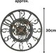 image 2 of Marco Paul 12in Grey Waterproof Garden Clock | Grey