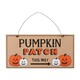image 1 of Something Different Pumpkin Patch Halloween Plaque - Beige/Black/Orange - One Size