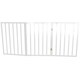 image 3 of White Dog Safety Folding Wooden Pet Gate Portable Indoor Barrier