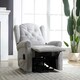 image 8 of Crawley Electric Lift-Assist Riser Recliner - Light Grey