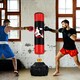 image 4 of COSTWAY 70" Freestanding Punching Bag Boxing Bag Training Red