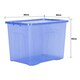 image 5 of Wham Crystal 5 x 80L Stackable Plastic Storage Boxes with Lids Blue