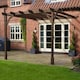 image 2 of Wall Mounted Premium Pergola - Wood - L240 x W360 x H270 cm - Rustic Brown