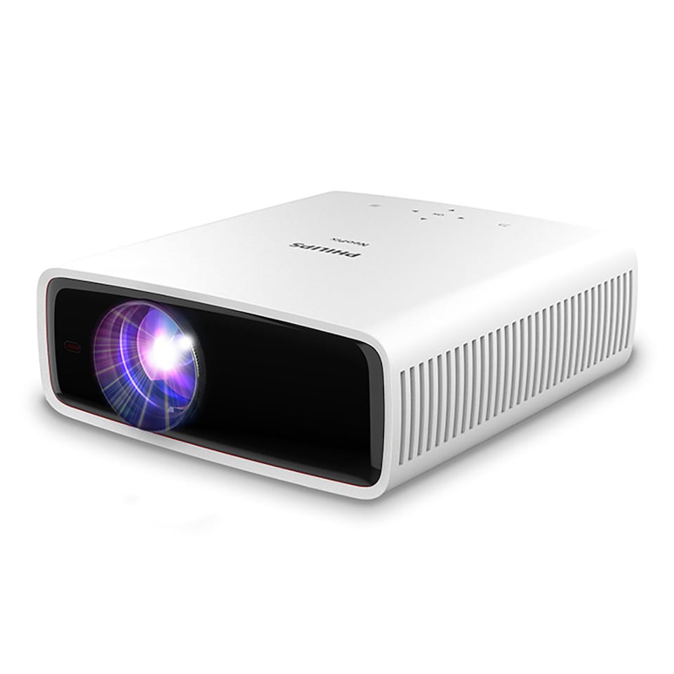 image 1 of Philips NeoPix 550 Smart Projector White- 100", 1080p, LED, Silent, Wi-Fi screen mirroring experience, Smart OS