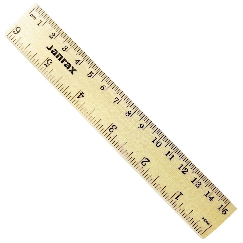 image 1 of 15cm Wooden Ruler by Janrax