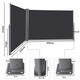 image 2 of COSTWAY 1.6x6M Retractable Folding Side Awning Screen Divider Grey