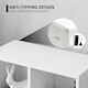 image 5 of HOMCOM 2-Tier Bookshelf with 5 Open Storage Compartments, White | White | White